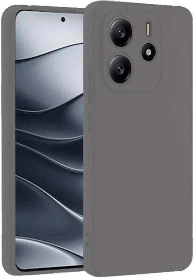 Redmi Note 14 4g Kılıf First Silikon - Gri