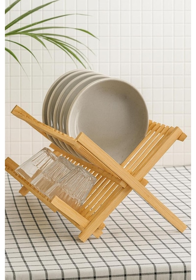 Bambu Tezgah Organizeri, Bambu Bulaşıklık Bambu Bej Diğer