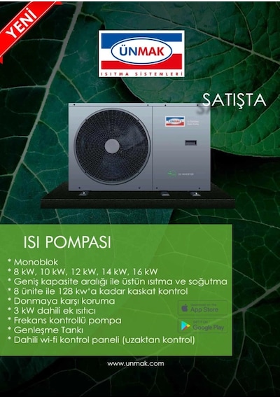 Ünmak Air-Tech 10 kW Monoblock Isı Pompası