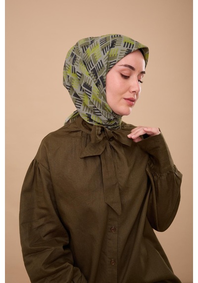 Silk Home Yaz Esintisi Eşarp 150001-07 Yeşil, Antrasit, Fıstık Yeşili