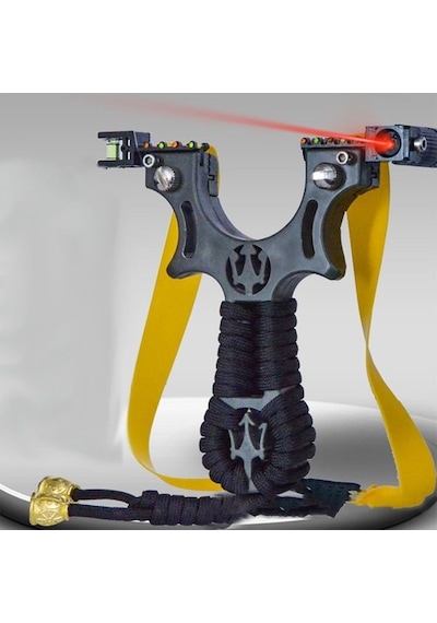 AYT Ticaret HT-101 Lazer Destekli Sapan Abs Lazerli Nişangah Hedef Göstergeli Avcı Atıcı Lazerli Sapan