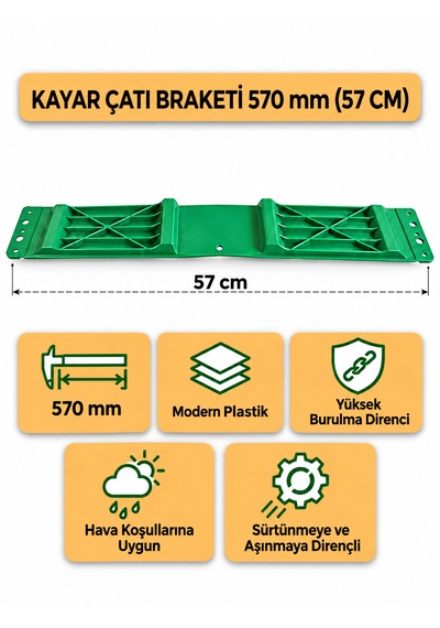 Dorse/treyler Çatı Katlama Plakası Kayar Çatı Braketi 570 Mm
