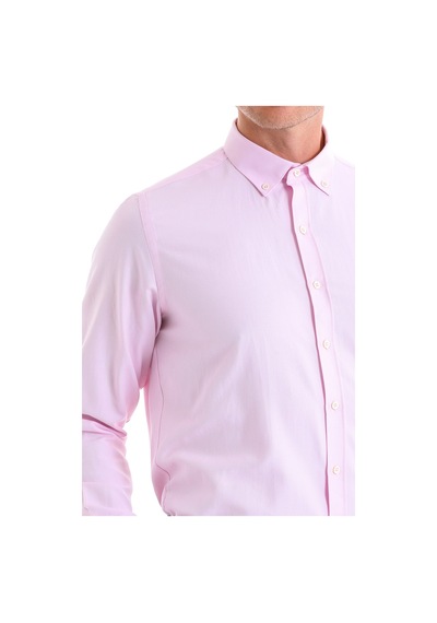 Hatemoğlu Pembe Comfort Fit Uzun Kollu Pamuklu Düz Casual Oxford Gömlek Pembe Hatemoğlu Pembe Comfort Fit Uzun Kollu Pamuklu Düz Casual Oxford Gömlek Pembe