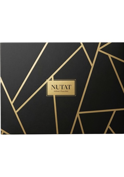 Nutat 300g Spesiyal Hediye Çikolatası - Dubai Çikolatalı & Karışık Dolgulu Gurme Seçki/gold Siyah