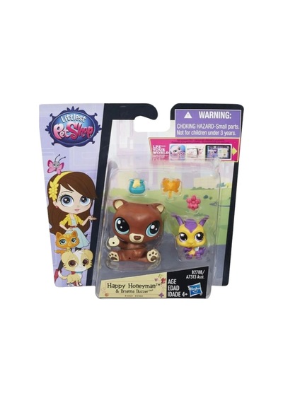 Littlest Pet Shop Neşeli Oyuncak Minişler 2'li Aksesuarlı Miniş Ailesi Oyuncak Pet Shop Miniş