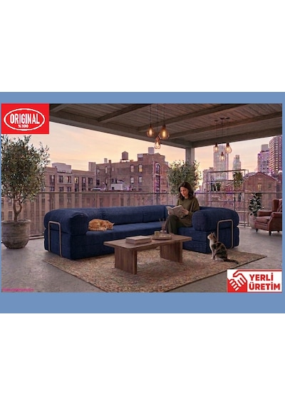 Herev Max 300x200 Kk Köşe Koltuk Takımı / Fitilli Kadife Kumaşlı Şark Köşe Lacivert Herev Max 300x200 Kk Köşe Koltuk Takımı / Fitilli Kadife Kumaşlı Şark Köşe Lacivert
