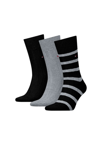 Tommy Hilfiger Th Men Sock 3p Gıftb Erkek Siyah Çorap - S701235377