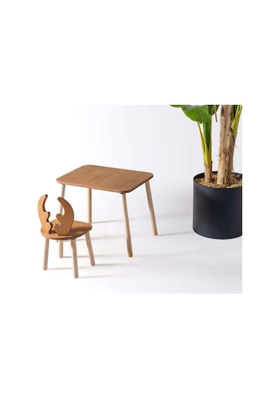Montessori Çocuk Çalışma Ve Aktivite Masası Masif Kayın Ahşap 1 Sandalye Set Bunny Ahşap Montessori Çocuk Çalışma Ve Aktivite Masası Masif Kayın Ahşap 1 Sandalye Set Bunny Ahşap