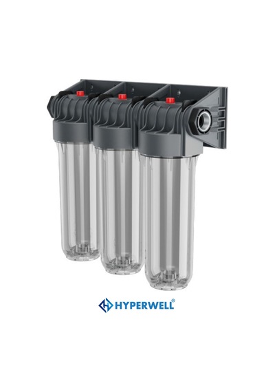 Hyperwell Daire Girişi 3 Lü Su Filtresi Su Saati Sonrası