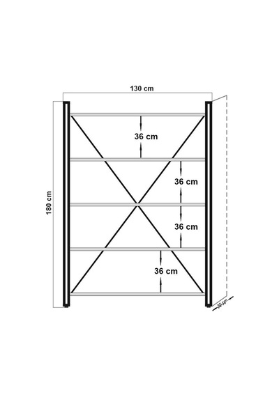 Copenhagen Axis Kitaplık Atlantik Siyah 130x35x180 Cm Atlantik Çam Copenhagen Axis Kitaplık Atlantik Siyah 130x35x180 Cm Atlantik Çam