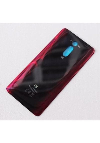 Xiaomi Mi 9t Batarya Pil Kapağı Cam Kırmızı