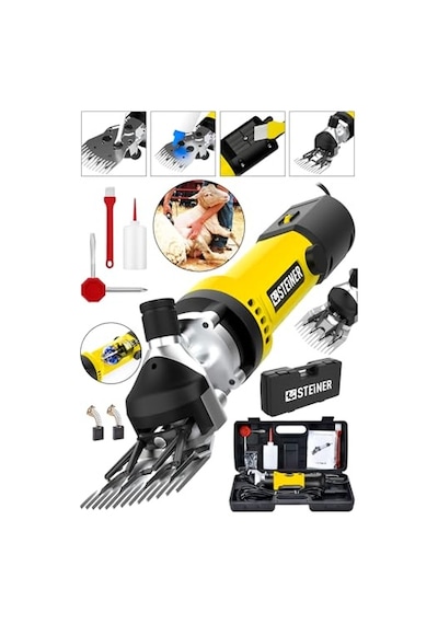 Alman 9900 W Devir Ayarlı Çift Soğutmalı Bakır Sargılı Çelik Şanzıman Koyun Kırpma Kırkma Makinesi