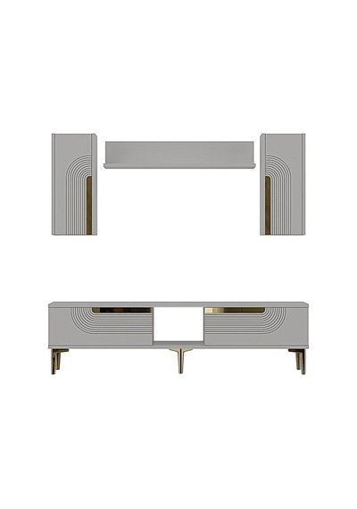 Tvr1502bg Meyra Tv Ünitesi Takımı Beyaz-gold 150cm