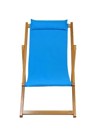 Ahşap Katlanabilir Taşınır Şezlong. Plaj, Bahçe, Teras, Balkon Şezlongu. Turkuaz Diğer