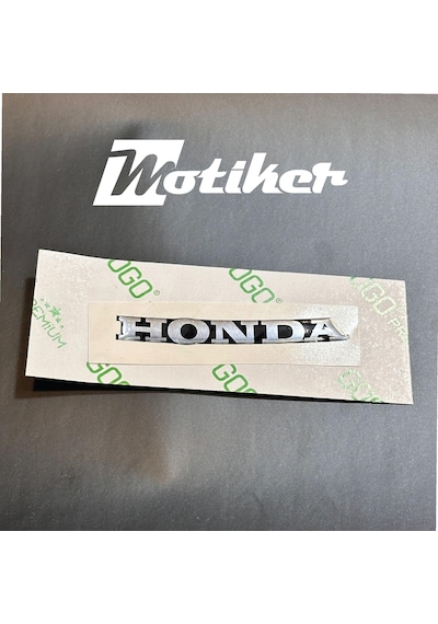 Honda Metal Gümüş Silver Ön Cam Oval Damla Sticker Etiket Modeli