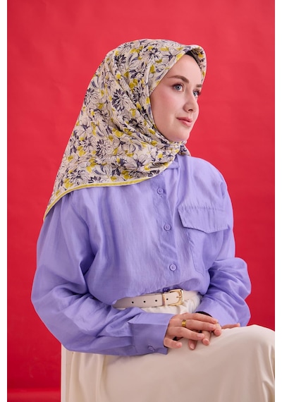 Silk Home Twill İpek Eşarp 11477-21 Ekru, Asit Yeşili, Yağ Yeşili, Çelik Mavi, Gümüş