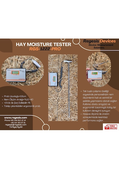 Regesis Hmm Saman Ve Balya Nem Ölçer Rgs-1222-pro