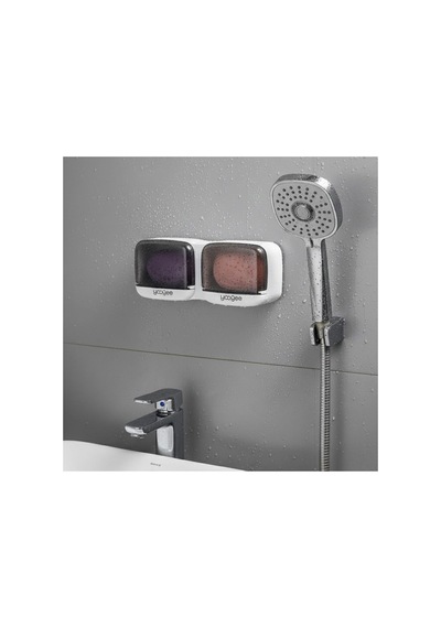 Buççin Online Mağaza Duvara Monte İkili Kapaklı Katı Sabunluk Organizer Yapışkanlı Banyo Mutfak Sabun Kutusu Belirtilmemi Çok Renkli