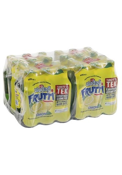 Uludağ Frutti Limon Aromalı Maden Suyu 200 Ml X 24 Adet