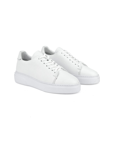 Ziya, Erkek Hakiki Deri Sneaker 151423z511 Beyaz 151423z511 500 Beyaz
