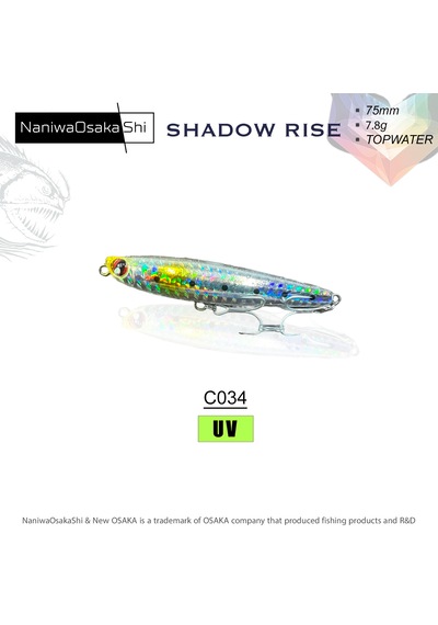Nanıwaosakashı Shadow Rıse 75mm 7.8g Maket Balık - C034