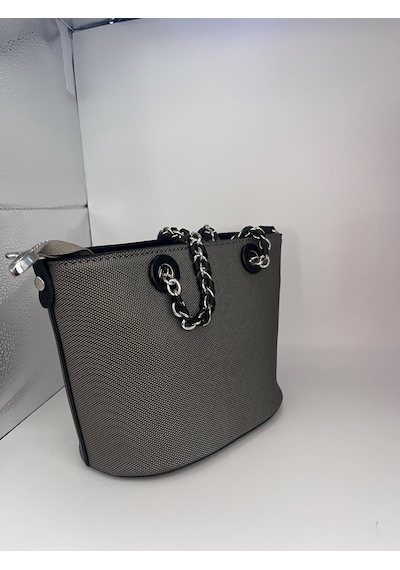 Just Polo Jp6054 Kadın El Ve Omuz Çantası Küçük Boy Ozt6054 Gri Siyah Gri - Siyah