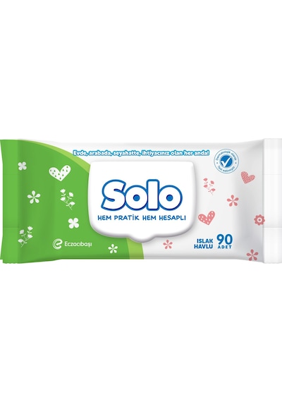 Solo Kapaklı Islak Havlu 90'Lı