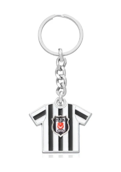 X Dekomus Lisanslı Beşiktaş Çubuklu Forma Metal Anahtarlık "dekomus Cep Defteri Hediyeli" Altın