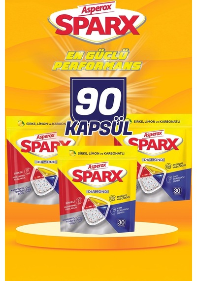 Sparx Bulaşık Makinesi Deterjanı 30lu 3 Adet
