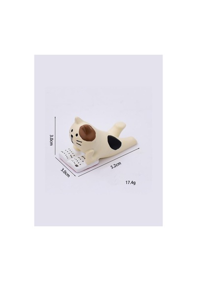 Kitap Okuyan Kedi Mini Figür
