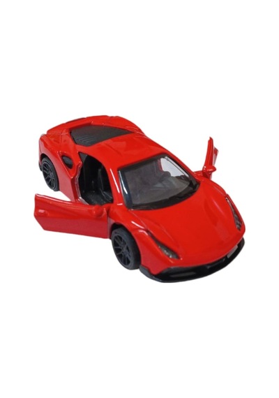 Çek Bırak Metal Araba - 4311b - Kırmızı Lisinya Çok Renkli