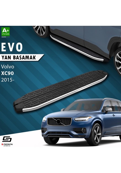 S-dizayn Volvo Xc90 2 Evo Krom Yan Basamak 193 Cm 2015 Üzeri