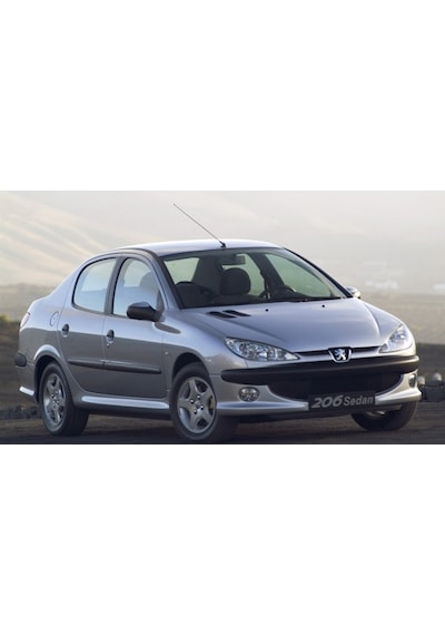 Peugeot 206 3D Paspas Havuzlu Siyah Sedan 1998-2012 Arası Rizline N11.12132