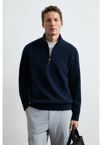 Lufian Chase Erkek Sweatshirt Lacivert Lacivert 112030213100200