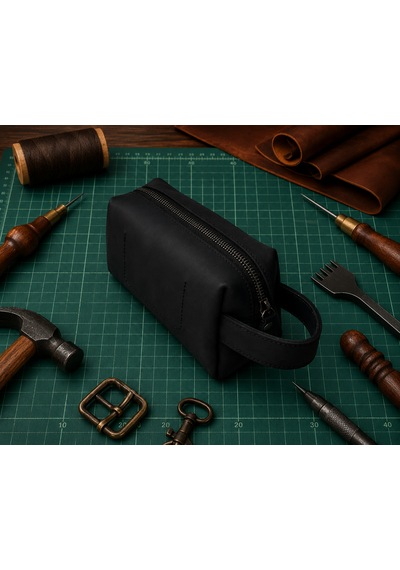 Vintage Leather Craft Hakiki Deri Erkek Çantası 1091 Sıyah