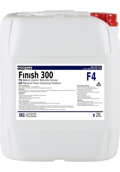 Fınısh 300 F4A Nötral Zemin Temizlik Ürünü 20 Litre N11.7354
