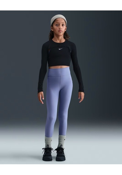 Nike Fz5605-499 One Dri-fıt Yüksek Belli Genç Çocuk Kız Taytı - Mor