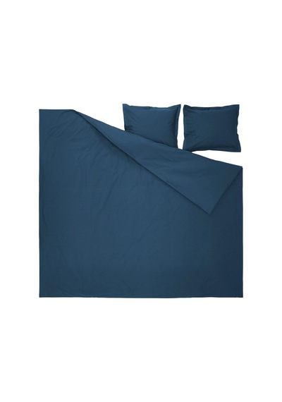 Ikea Hampflockel Çift Kişilik Nevresim Takımı 220 X 240 Cm Koyu Lacivert Koyu Mavi