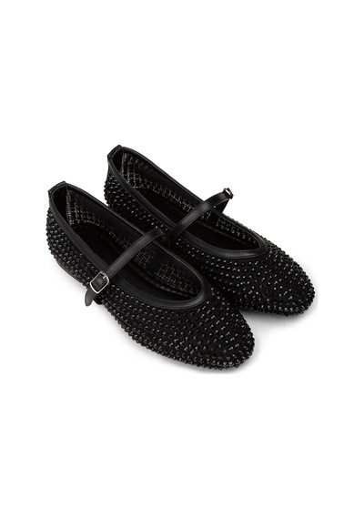 Deery Kadın Siyah Taş Detaylı Mary Jane Babet - K0228zsyhc01