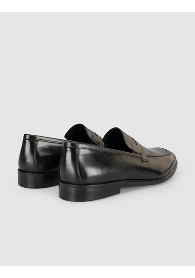 Cabani Premium Leather Black Men's Classic Shoes siyah