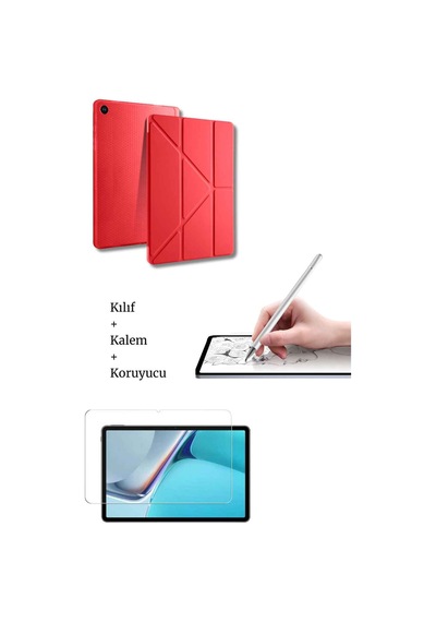 Galaxy Uyumlu A9 Plus 11 İnç X210 Uyumlu Tablet Kılıfı Tablet Kalemi Ve Ekran Koruyucu Set Tablet Kılıfı
