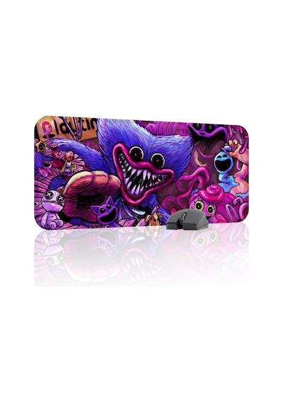 Poppy Playtime Kaymaz Dikişli Kauçuk Oyuncu Mousepad V1 - 70x30 Xl Gaming Mouse Pad Fare Altlığı