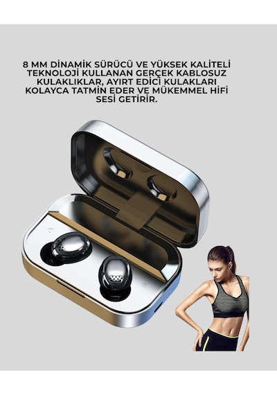 Gürültü Engelleyici Bluetooth Kulaklık Akıllı Ekranlı, Hifi Ses Kalitesi - Lisinya