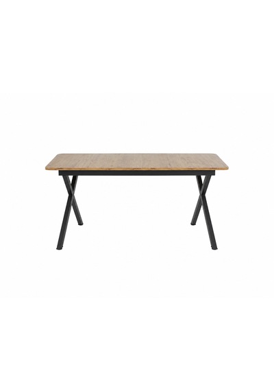 Vera Açılır Mutfak Ve Yemek Masası Siyah Metal Ayaklı Suntalam 120x80 Cm Ceviz