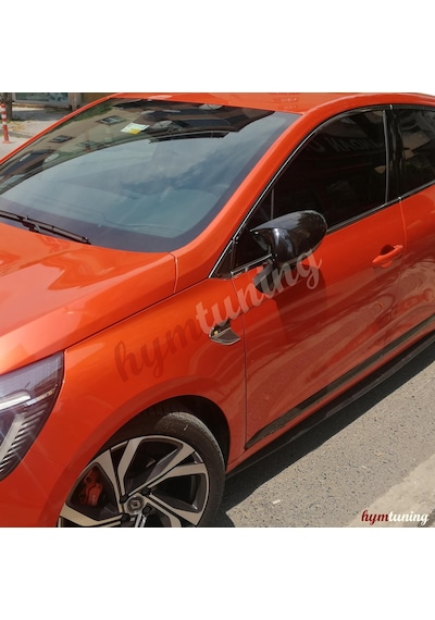Renault Clio 5 Yarasa Ayna Kapağı - 2020+ - Piano Black