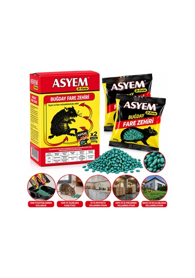 Lunaev Buğday Formlu Fare Yemi 2 X 100 G