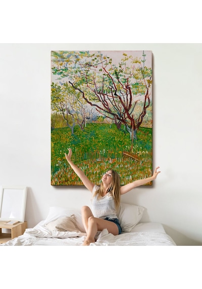 Miyrem^ Canvas Serie Vincent Van Gogh - Meyve Çiçekleri Tablosu-7450