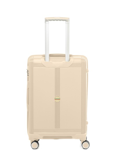 Unisex Jmy8101.12 John May Pp Silikon Valiz Orta Boy 67x41x29cm Krem Krem