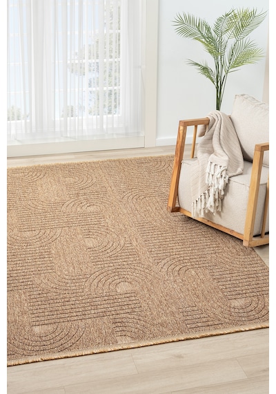 Mariesse Home Lara İskandinav Dokuma Bukleli Modern Salon Halısı Mutfak Halısı Koridor Halısı Yolluk 623-kahve