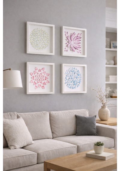 Aishaart Dıy Kit 4 Desenli Suluboya Sanat Seti